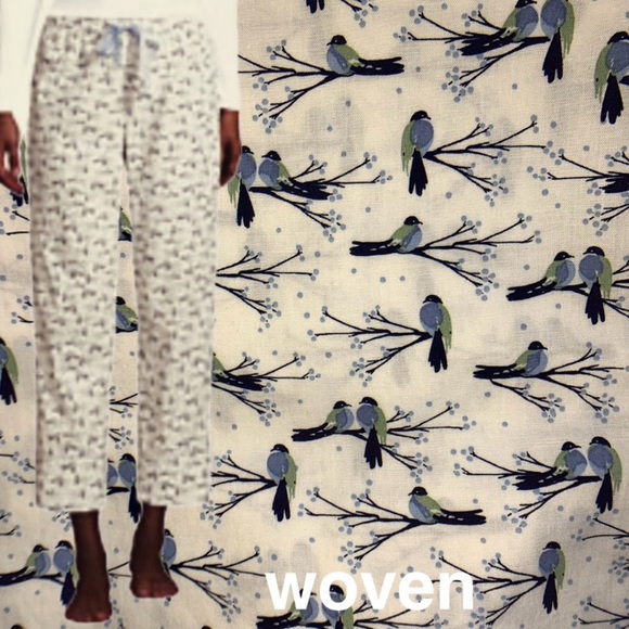 LANDSEND x Draper James Women's Plus 100% Cotton Poplin Pajama Crop Sleep Pants - Picture 1 of 1